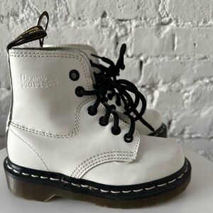 Dr. Martens Kids Black and White Boots